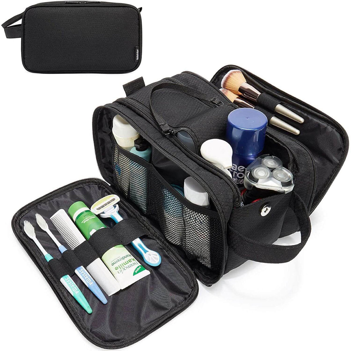 Travelon Wet Dry Quart Bag with Plastic Bottles Toiletry Bath Organizer  Black, 1 - Fry's Food Stores