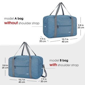 WANDF Denim Luggage Bag For Travel