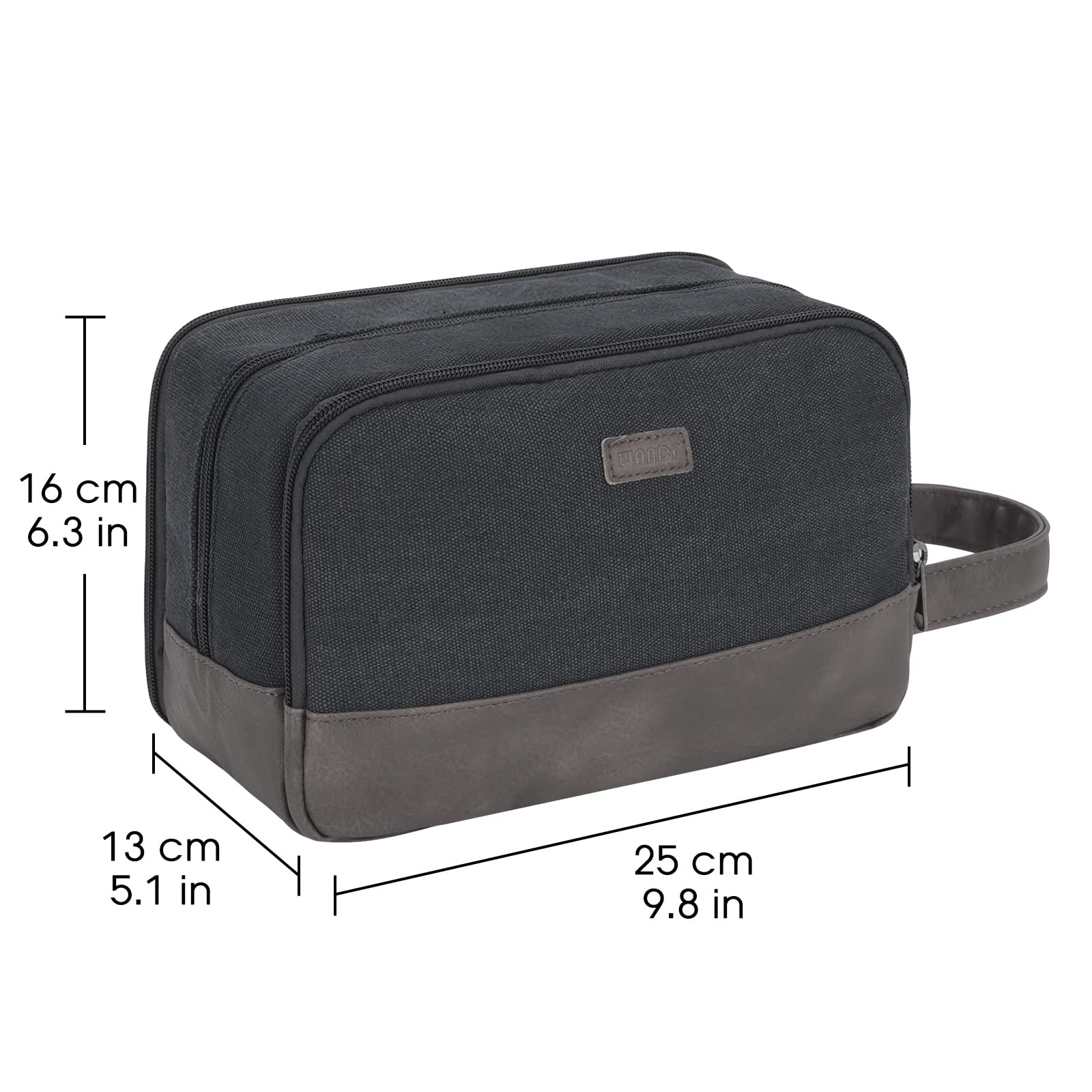 RUSTIC TOWN Genuine Leather Travel Toiletry Bag - Dopp Kit India | Ubuy