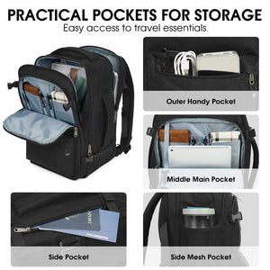 Full Opening Travel Hand Luggage Backpack with Wet Pocket