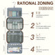 Hanging Dopp Kit Shaving Bag PU Toiletry Bag Unisex - WF5142