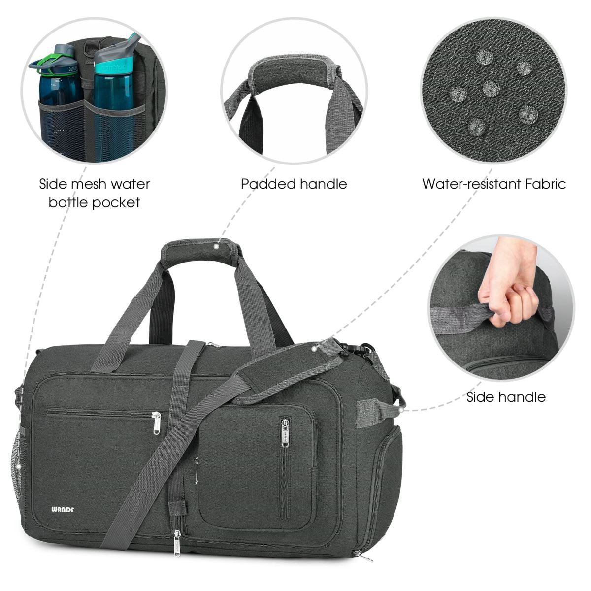 VMFashion™ Foldable 65L Travel Duffle Bag w/ Shoe Compartment - Men's -  EliteDealsOutlet