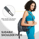 Drawstring Backpack with Shoulder Pad & Mesh Pocket