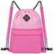 WANDF Drawstring Sports Gym Backpack with Shoulder Pad