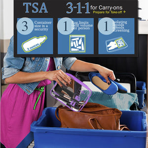 TSA Approved Clear Travel Toiletry Bag